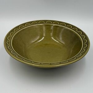 Vtg MCM Homer Laughlin Sheffield Granada Avocado Green Vegetable/Serving Bowl